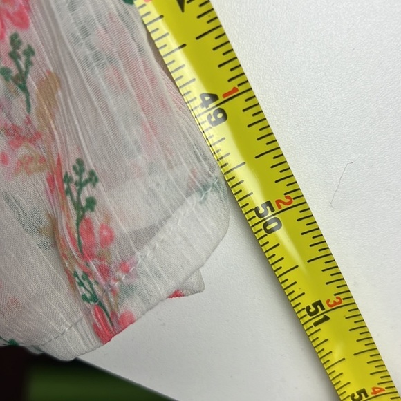 Nwt America & Beyond Sheer Maxi Floral Cover-up Dress - Picture 7 of 8